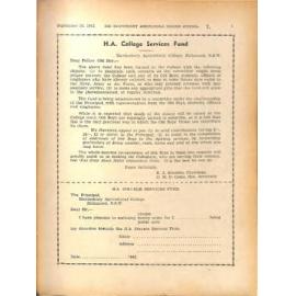 Hawkesbury Agricultural College Journal (Vol.39, No.9) September 1942