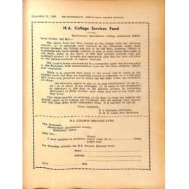 Hawkesbury Agricultural College Journal (Vol.39, No.12) December 1942
