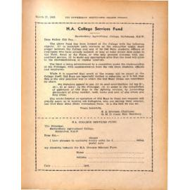 Hawkesbury Agricultural College Journal (Vol.40, No.3) March 1943