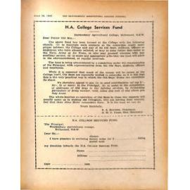 Hawkesbury Agricultural College Journal (Vol.40, No.6) June 1943