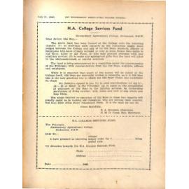 Hawkesbury Agricultural College Journal (Vol.40, No.7) July 1943