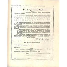 Hawkesbury Agricultural College Journal (Vol.40, No.9) September 1943