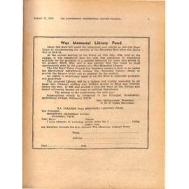 Hawkesbury Agricultural College Journal (Vol.41, No.8) August 1944