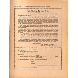 Hawkesbury Agricultural College Journal (Vol.41, No.7) July 1944