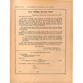 Hawkesbury Agricultural College Journal (Vol.41, No.3) March 1944