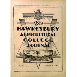 Hawkesbury Agricultural College Journal (Vol.42, No.1) January 1945