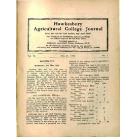 Hawkesbury Agricultural College Journal (Vol.42, No.5) May 1945
