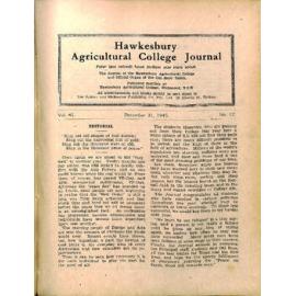Hawkesbury Agricultural College Journal (Vol.42, No.12) December 1945