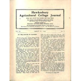 Hawkesbury Agricultural College Journal (Vol.43, No.8) August 1946