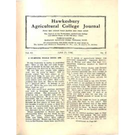 Hawkesbury Agricultural College Journal (Vol.43, No.6) June 1946