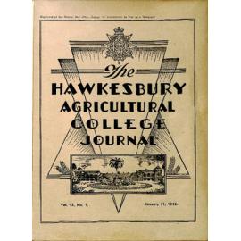 Hawkesbury Agricultural College Journal (Vol.43, No.1) January 1946