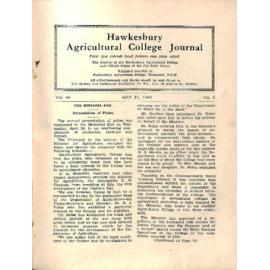 Hawkesbury Agricultural College Journal (Vol.44, No.5) May 1947