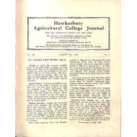 Hawkesbury Agricultural College Journal (Vol.44, No.8) August 1947