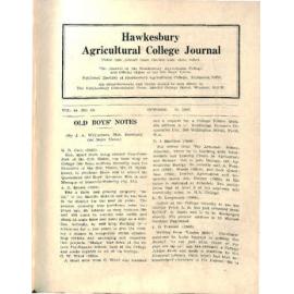 Hawkesbury Agricultural College Journal (Vol.44, No.10) October 1947