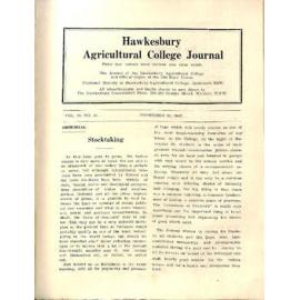 Hawkesbury Agricultural College Journal (Vol.44, No.11) November 1947