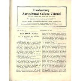 Hawkesbury Agricultural College Journal (Vol.44, No.12) December 1947
