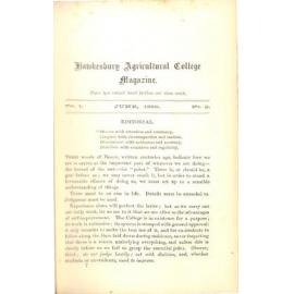 Hawkesbury Agricultural College Magazine (Vol.1, No.3) June 1899