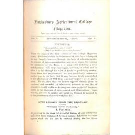 Hawkesbury Agricultural College Magazine (Vol.1, No.5) December 1899