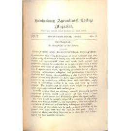 Hawkesbury Agricultural College Magazine (Vol.2, Part 3, No.8) September 1900