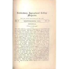 Hawkesbury Agricultural College Magazine (Vol.2, Part 7, No.12) September 1901