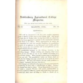 Hawkesbury Agricultural College Magazine (Vol.2, Part 9, No.14) March 1902