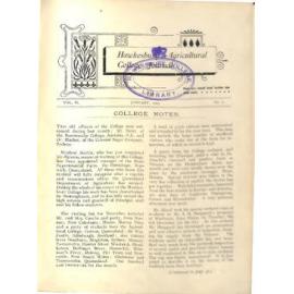 Hawkesbury Agricultural College Journal (Vol.II, No.2) January 1905