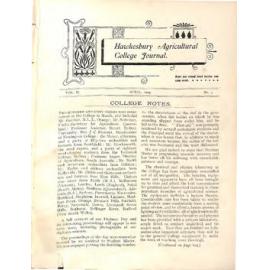 Hawkesbury Agricultural College Journal (Vol.II, No.5) April 1905