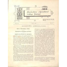 Hawkesbury Agricultural College Journal (Vol.II, No.6) May 1905