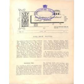 Hawkesbury Agricultural College Journal (Vol.II, No.7) June 1905