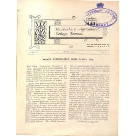 Hawkesbury Agricultural College Journal (Vol.II, No.8) July 1905