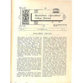 Hawkesbury Agricultural College Journal (Vol.II, No.12) November 1905