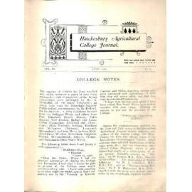 Hawkesbury Agricultural College Journal (Vol.III, No.8) July 1906