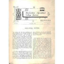 Hawkesbury Agricultural College Journal (Vol.III, No.9) August 1906