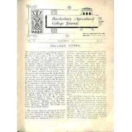 Hawkesbury Agricultural College Journal (Vol.III, No.10) September 1906
