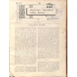 Hawkesbury Agricultural College Journal (Vol.V, No.6) May 1908