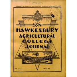 Hawkesbury Agricultural College Journal (Vol.53, No.2) February 1956