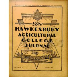 Hawkesbury Agricultural College Journal (Vol.53, No.3) March 1956