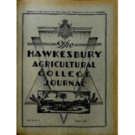 Hawkesbury Agricultural College Journal (Vol.53, No.7) July 1956