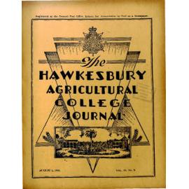 Hawkesbury Agricultural College Journal (Vol.53, No.8) August 1956