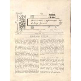 Hawkesbury Agricultural College Journal (Vol.VII, No.3) February 1910