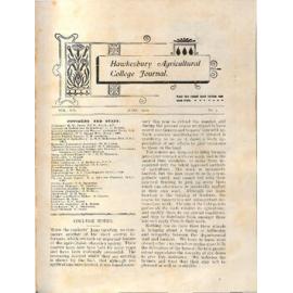Hawkesbury Agricultural College Journal (Vol.VII, No.7) June 1910