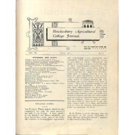 Hawkesbury Agricultural College Journal (Vol.VII, No.8) July 1910
