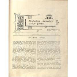 Hawkesbury Agricultural College Journal (Vol.VII, No.10) September 1910