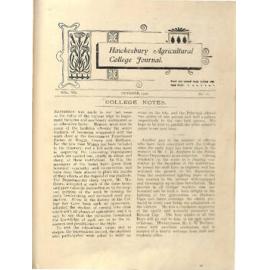 Hawkesbury Agricultural College Journal (Vol.VII, No.11) October 1910