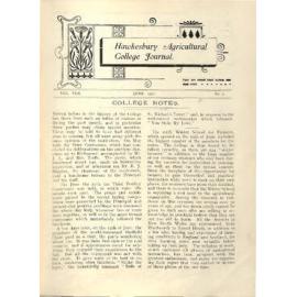 Hawkesbury Agricultural College Journal (Vol.VIII, No.7) June 1911
