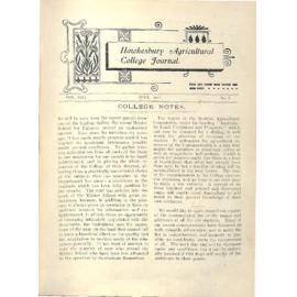 Hawkesbury Agricultural College Journal (Vol.VIII, No.8) July 1911
