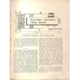Hawkesbury Agricultural College Journal (Vol.IX, No.2) January 1912