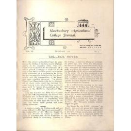 Hawkesbury Agricultural College Journal (Vol.IX, No.3) February 1912