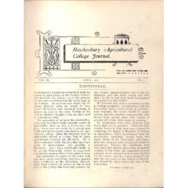 Hawkesbury Agricultural College Journal (Vol.IX, No.5) April 1912