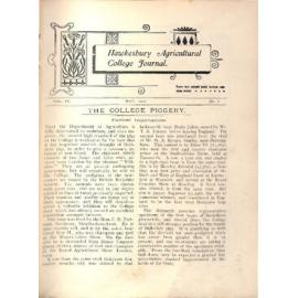 Hawkesbury Agricultural College Journal (Vol.IX, No.6) May 1912